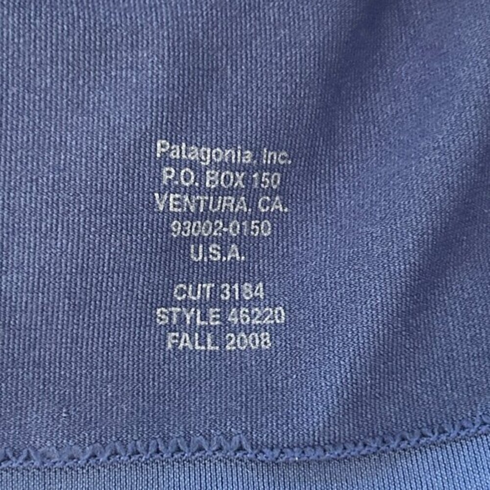 Patagonia navy/royal blue performance half-zip sz L - Picture 8 of 8
